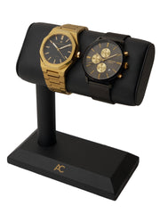 "Gautier" Horloge houder met twee horloges | Alexander Cortin